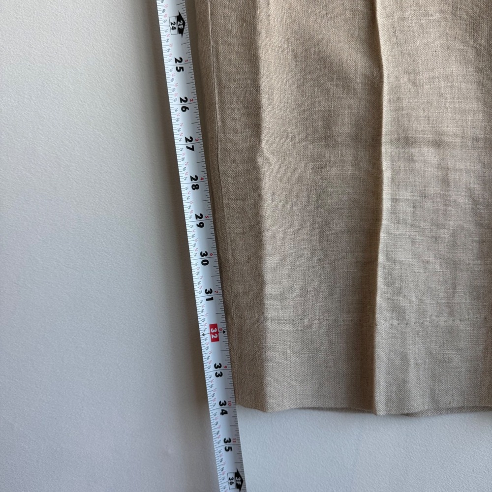 Paul Fredrick Mens Tan 100% Linen Flat Front Dress Pants Size 36 Tall Classic - Picture 14 of 14